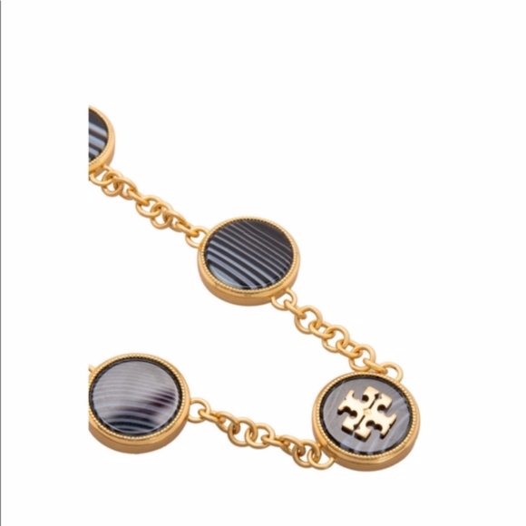 Tory Burch Agate Disc Necklace - Picture 6 of 7